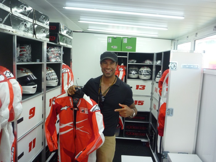 Rich_trying_to_steel_some_Ducati_leathers_-_MotoGP_Catalunya.jpg