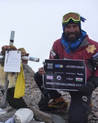 Richard Parks summits the highest mountain in South America