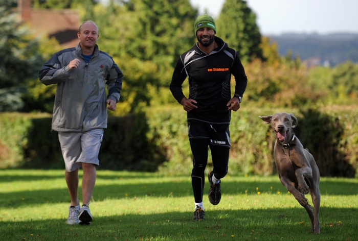 South_Wales_Argus_reporter_Chris_Wood_Richard_and_his_dog_Ben_-_pic_courtesy_of_Mark_Lewis_.jpg