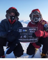 Richard Parks and Steve Williams reach the North Pole